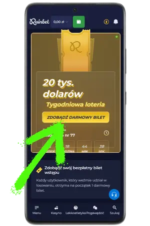Aktywuj bonus w kasie Rainbet Casino Bonus