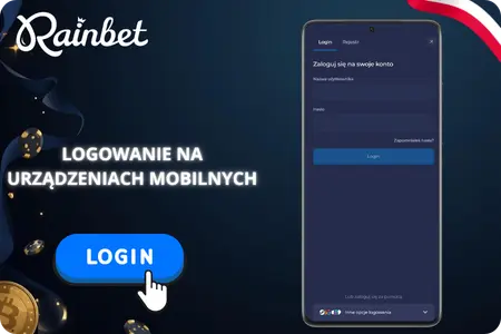 Rainbet Casino login przez telefon komórkowy